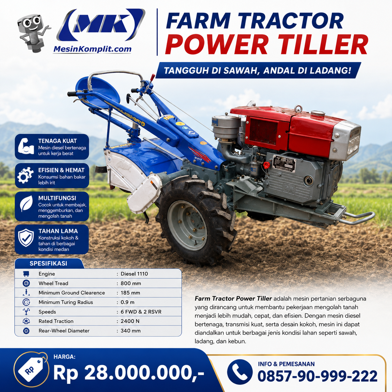Traktor Mini Diesel (MSK-...